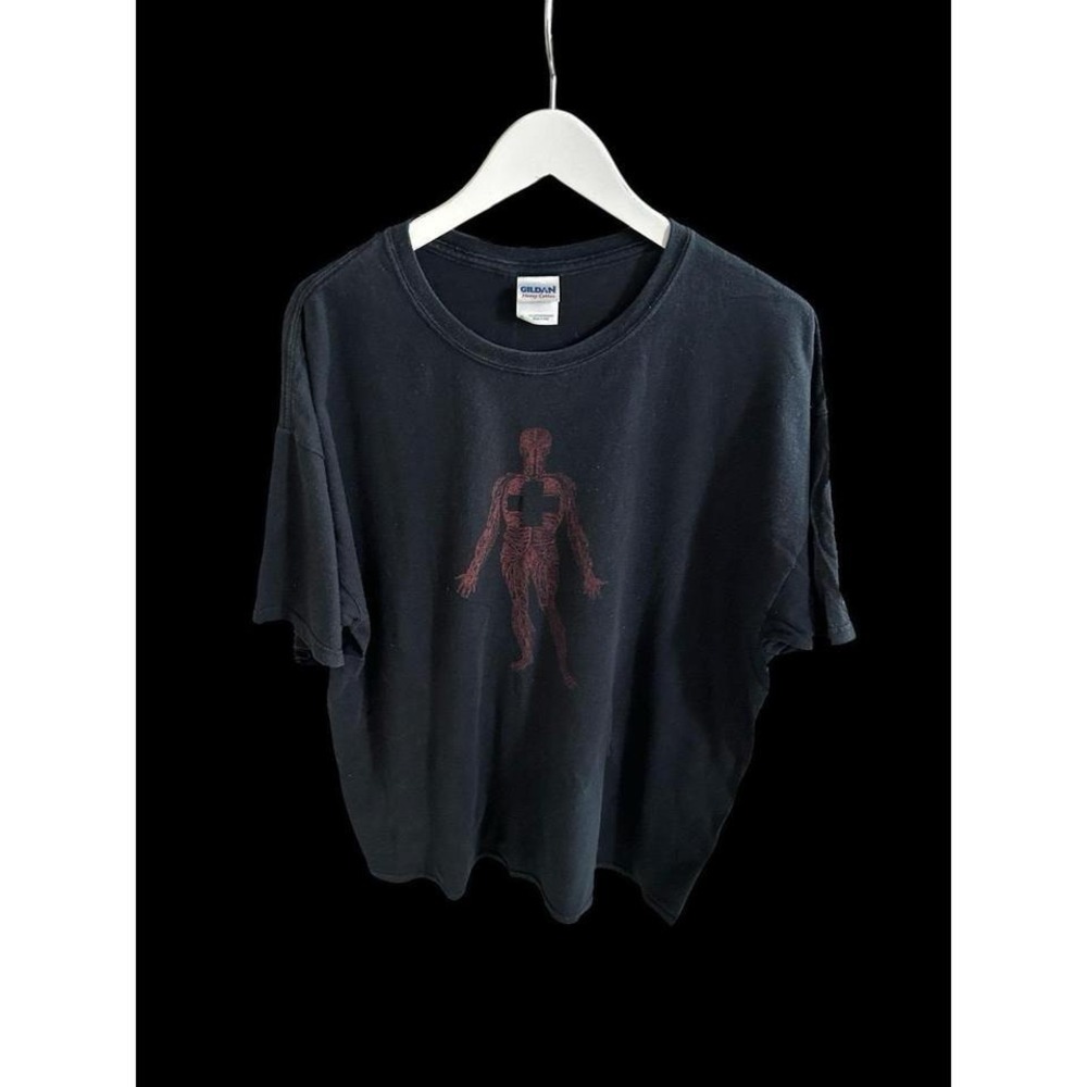 Vintage 2010 Peter Gabriel New Blood Tour Tshirt Sz XL Faded Black *Hole